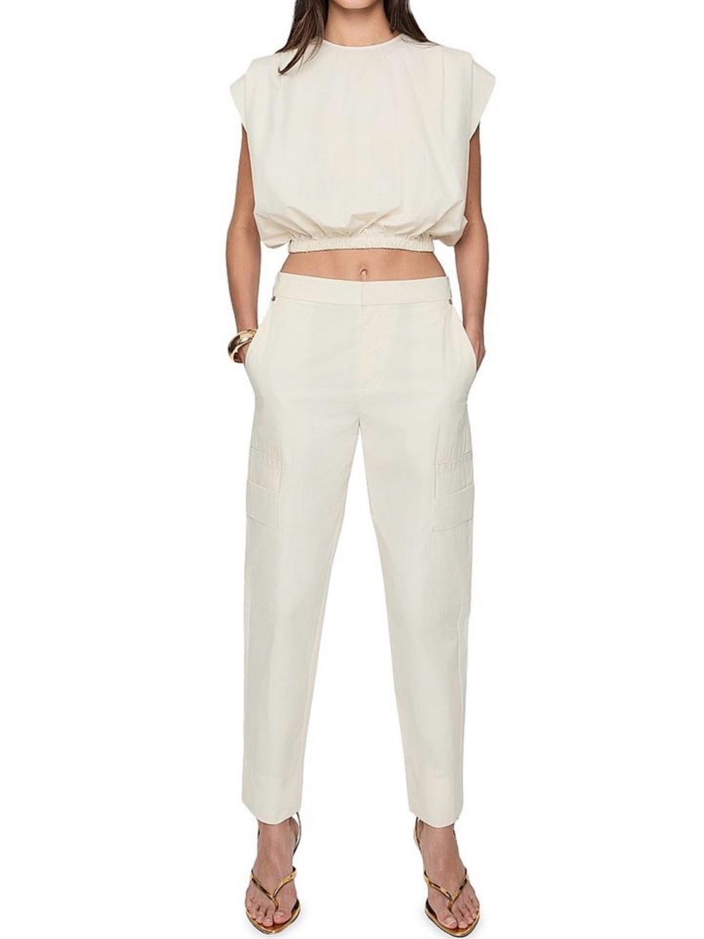 Rebecca Minkoff Callie $228 Size 2  Cotton Poplin Crop Pants